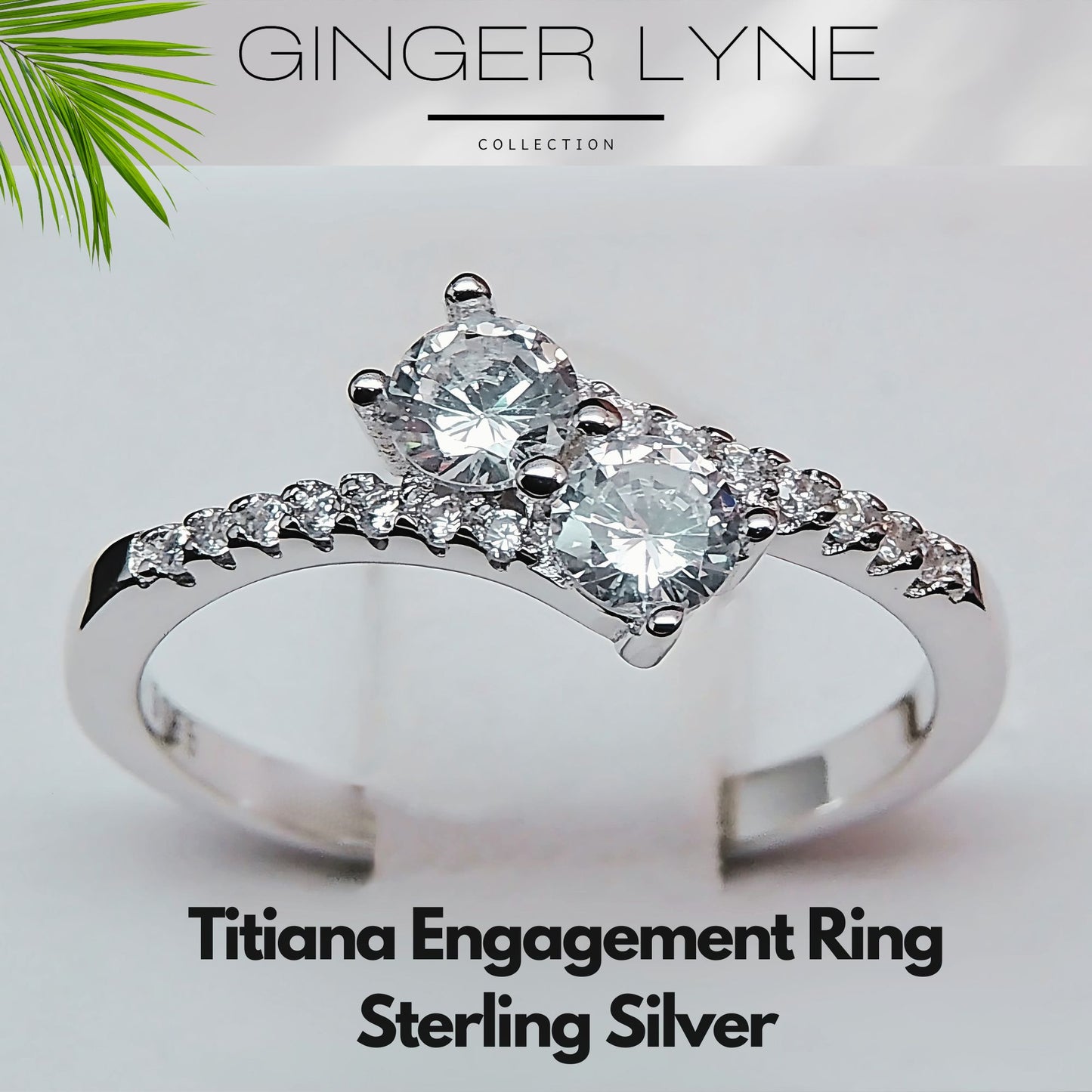 TatianaEngagementRingforWomenSterlingSilver2StonePromiseCzGingerLyneCollection_Silver-2