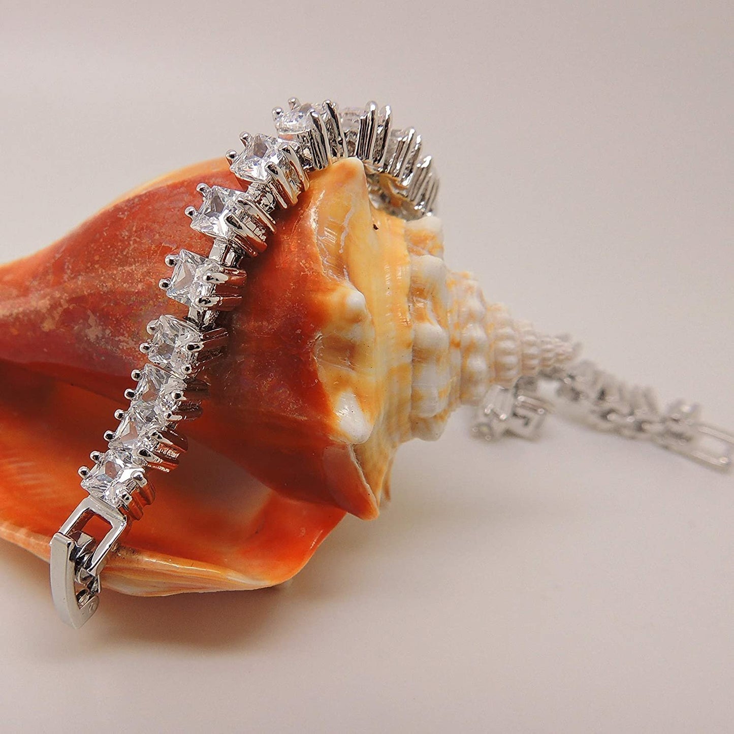 GemmaEmeraldCutCzTennisBraceletWomensGingerLyneCollection_Silver-3