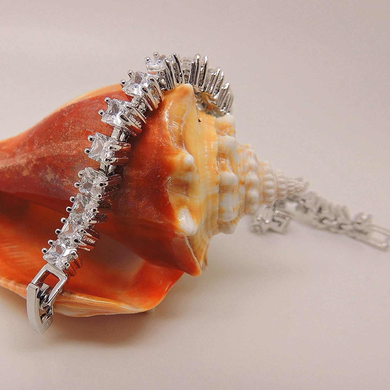 GemmaEmeraldCutCzTennisBraceletWomensGingerLyneCollection_Silver-3