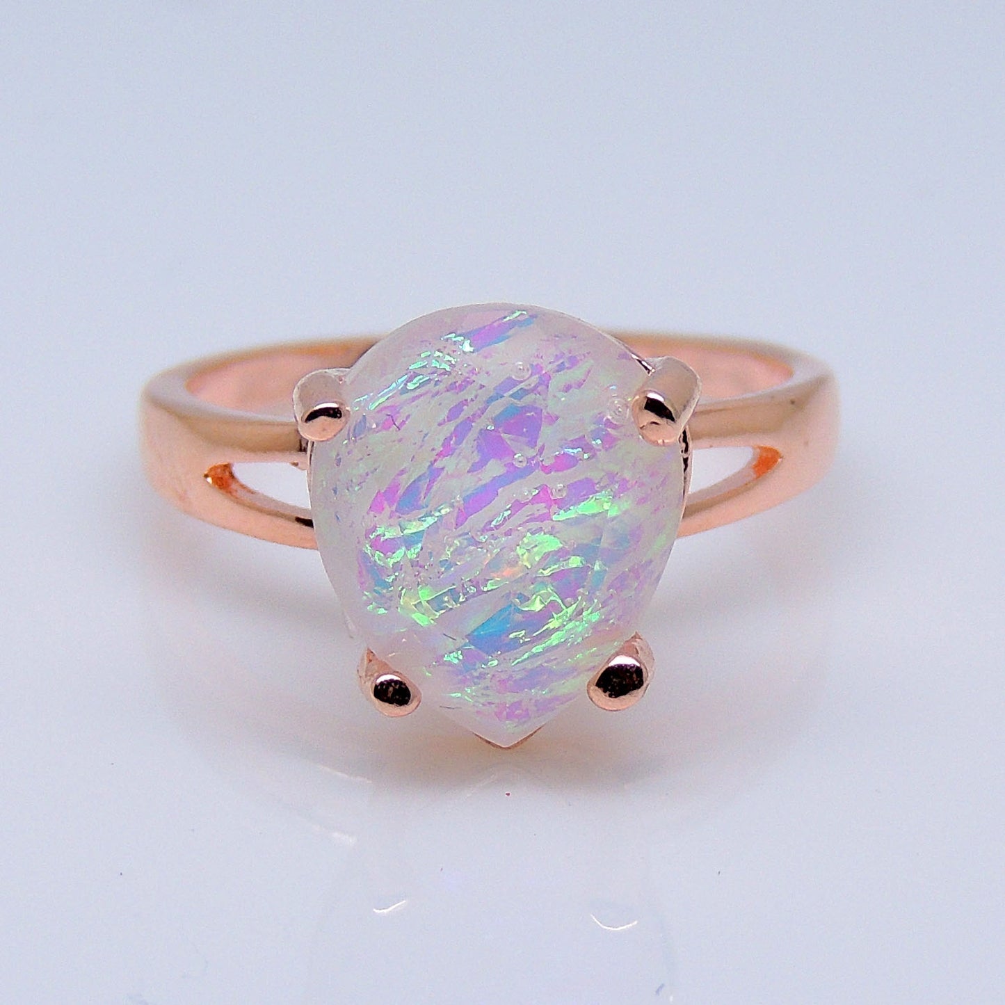 AvianaSimulatedFireOpalRingTeardropWomensEngagementGingerLyneCollection_Silver-6