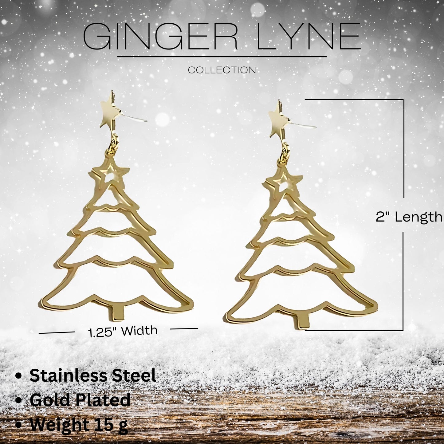 ChristmasTreeDangleEarringsWomensGoldToneStainlessSteelGingerLyneCollection_Gold-5