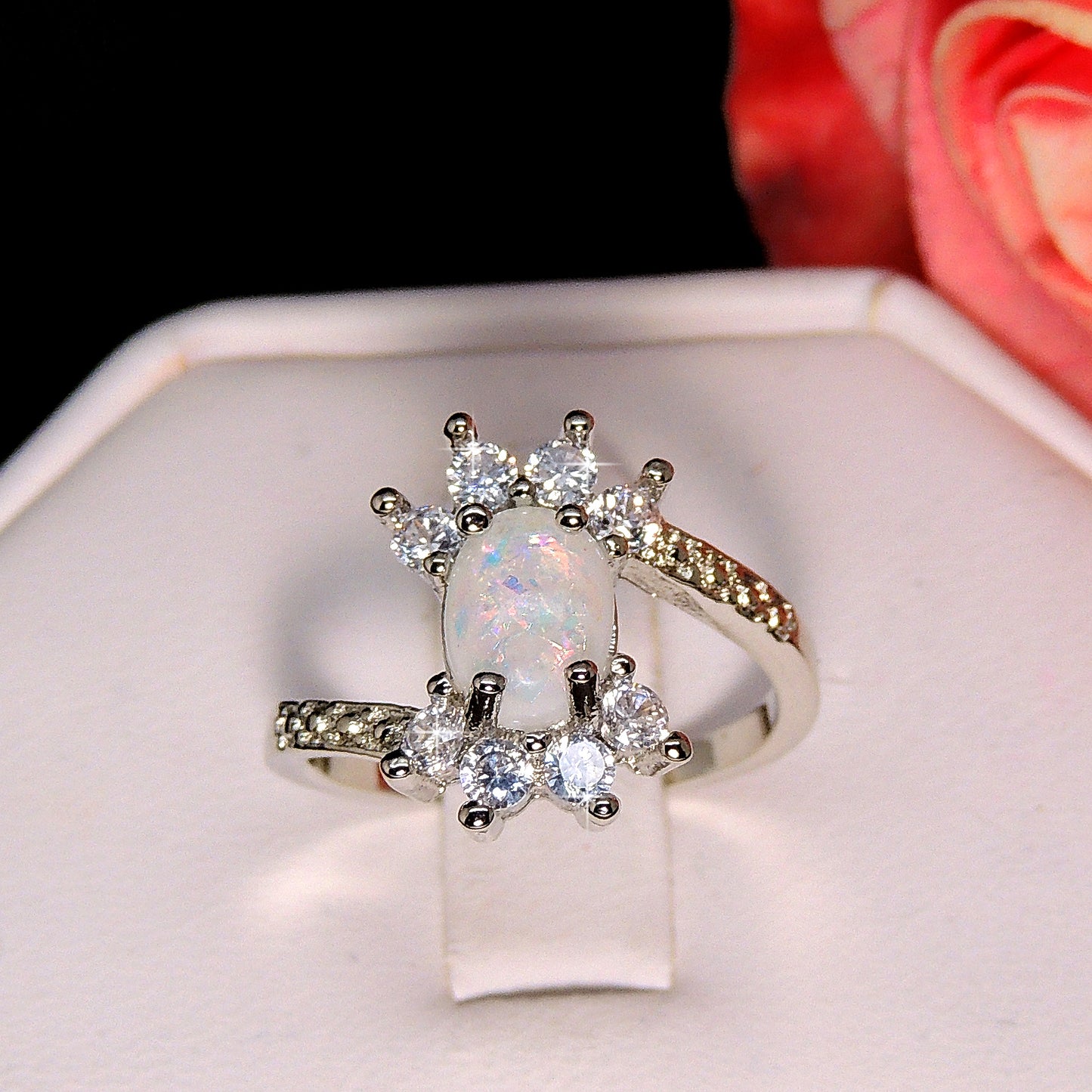 ZaireStatementRingCreatedFireOpalClearCZWomensGingerLyneCollection_Silver-2