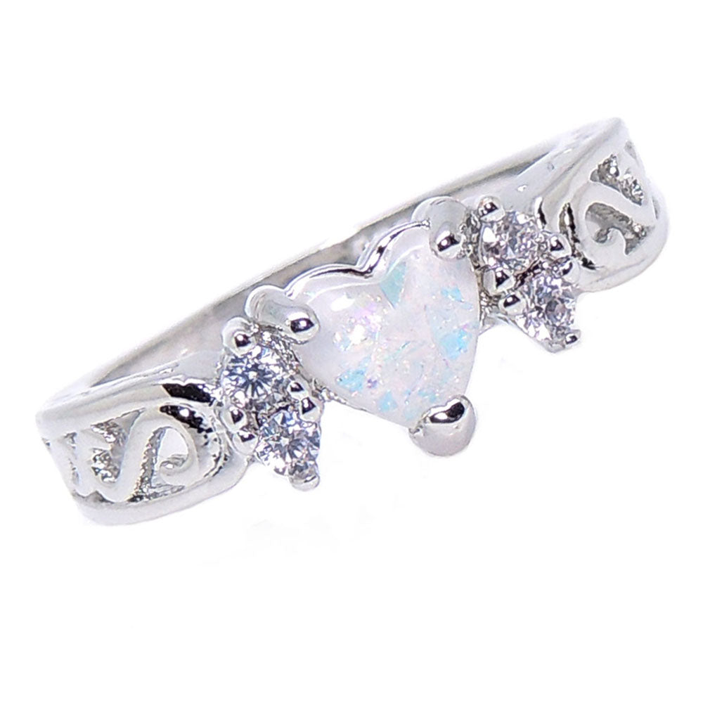HollandPromiseRingHeartSimulatedFireOpalCzWomensGingerLyneSize12_Silver-1