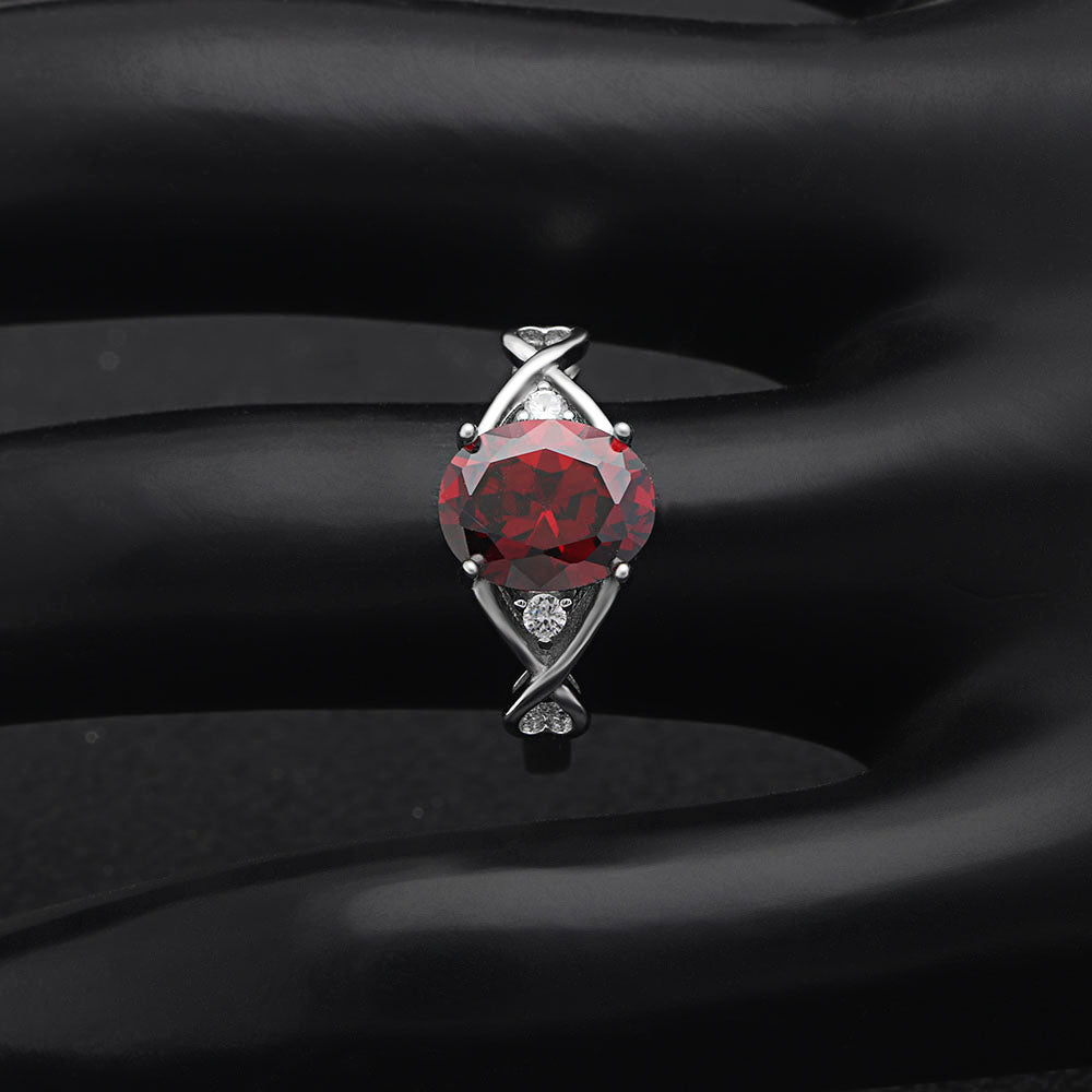 BirthstoneEngagementRingforWomenbyGingerLyneSterlingSilverCubicZirconia_Red-3