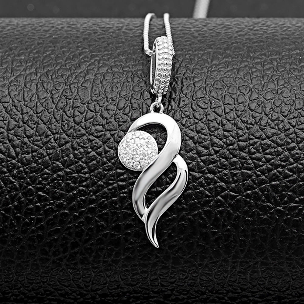 InfinityNecklaceforWomenSterlingSilverPendantClearCzGingerLyneCollection_Silver-2