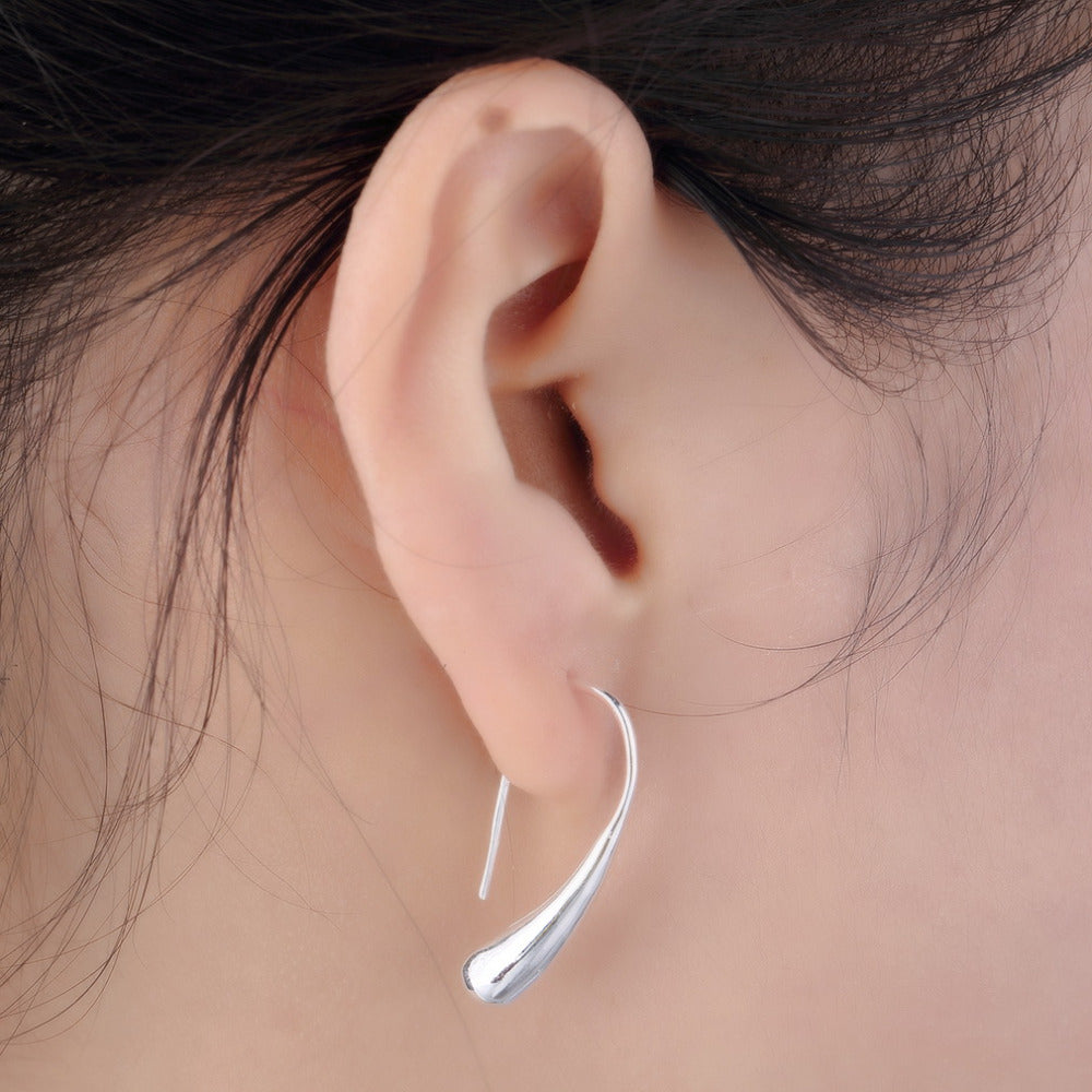 TeardropHookEarringsforWomenClassicSilverPlatedGingerLyneCollection_SilverPlated-2