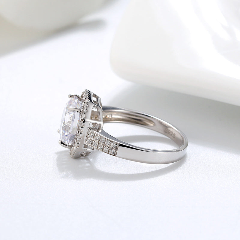 HaloBridalEngagementRingforWomen4CTCZSterlingSilverGingerLyneCollection_Silver-3