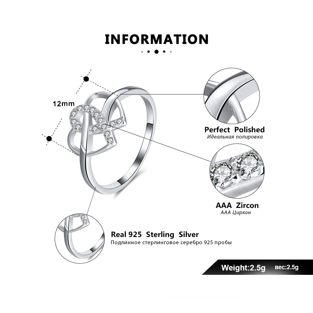 InfinityHeartPromiseRingforWomenSilverCubicZirconiaGingerLyneCollection_Silver-4
