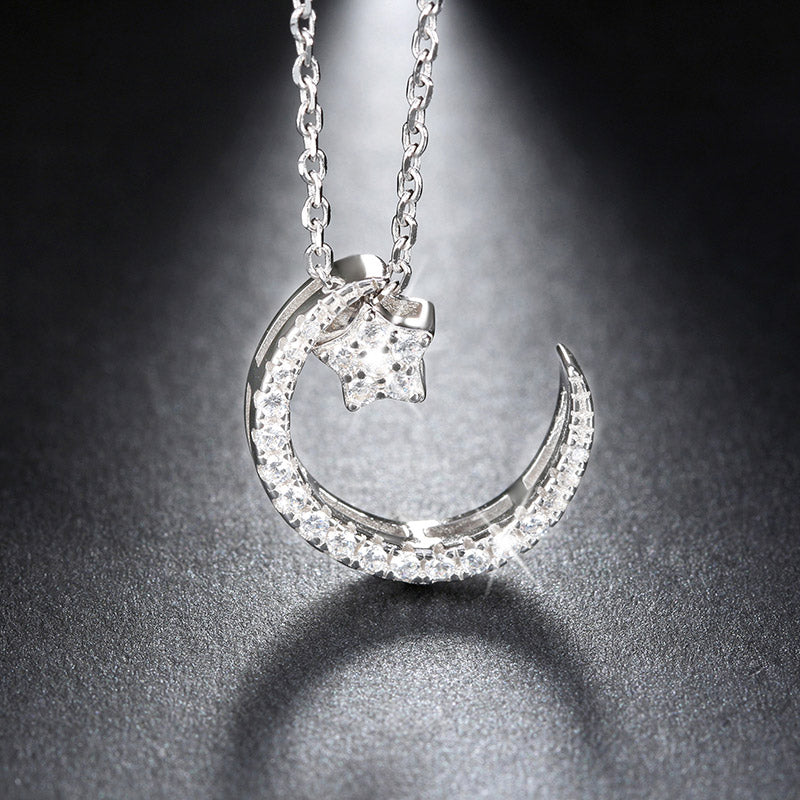 MoonStarPendantNecklaceWomenSterlingSilverClearCzGingerLyneCollection_Clear-2