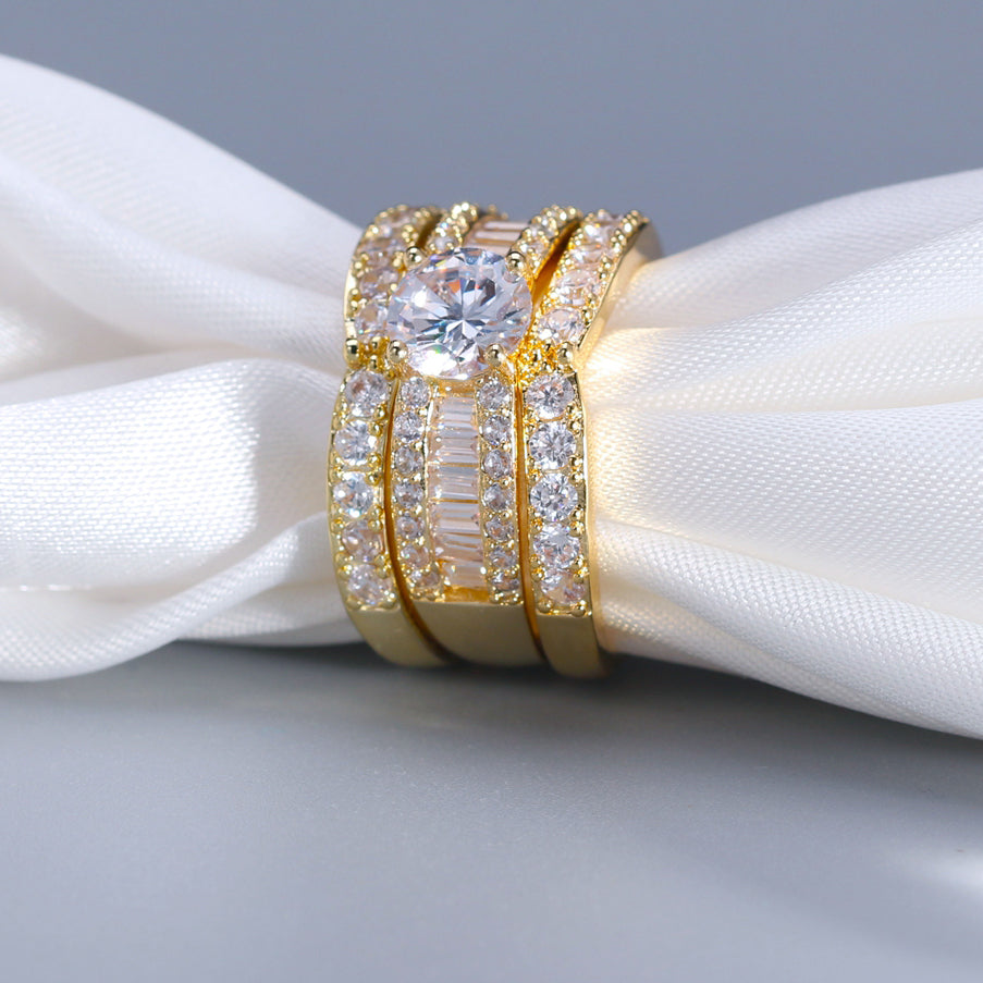 EnchanmentWeddingRingSetforWomen3pcCzEngagementMatchingBandGingerLyneCollection_Gold-4