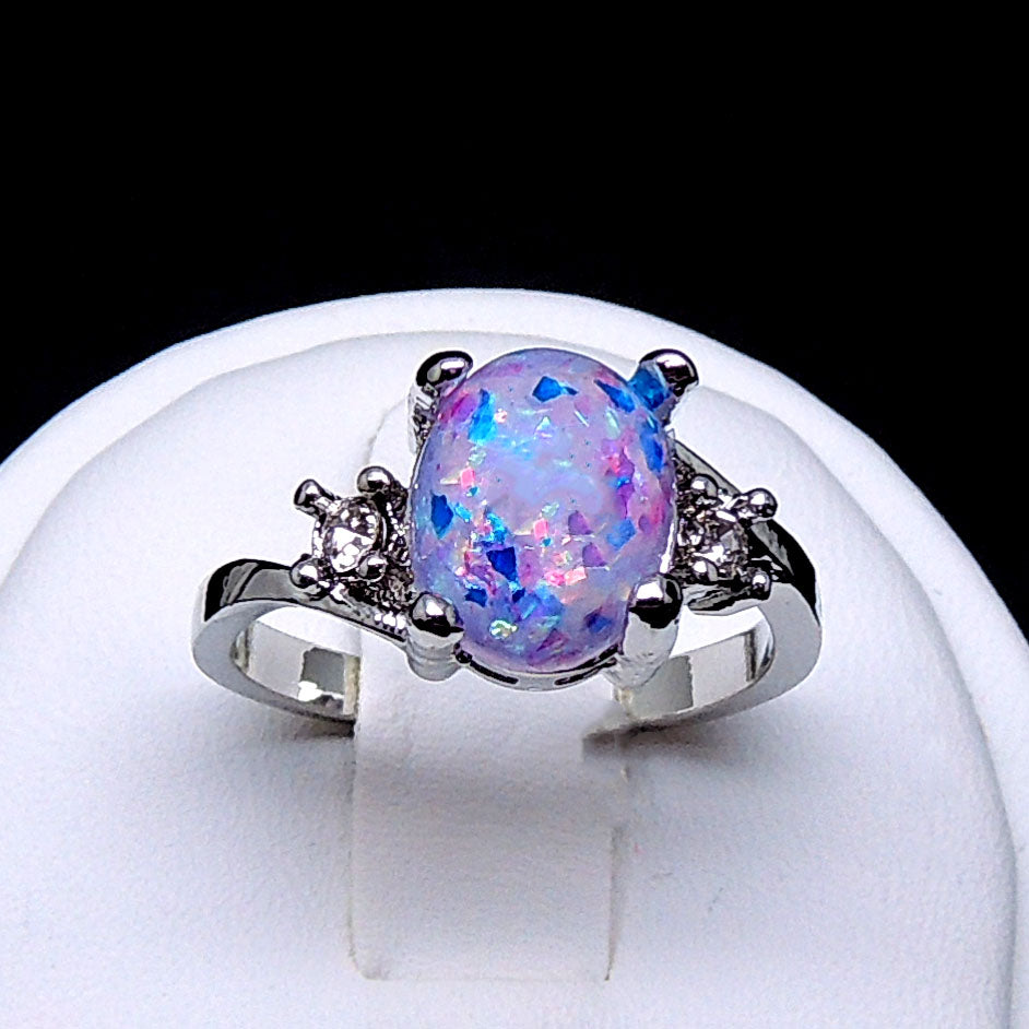 ArletteSimulatedFireGreenorPurpleOpalRingWomensEngagementGingerLyneCollection_Purple-5