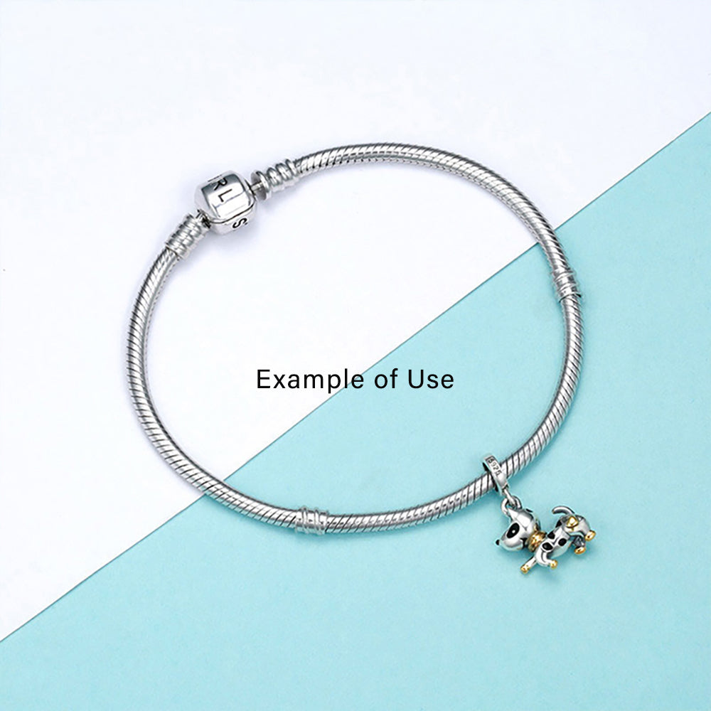 DachshundDogPuppyCharmEuropeanBeadSterlingSilverGingerLyneCollection_Silver-3