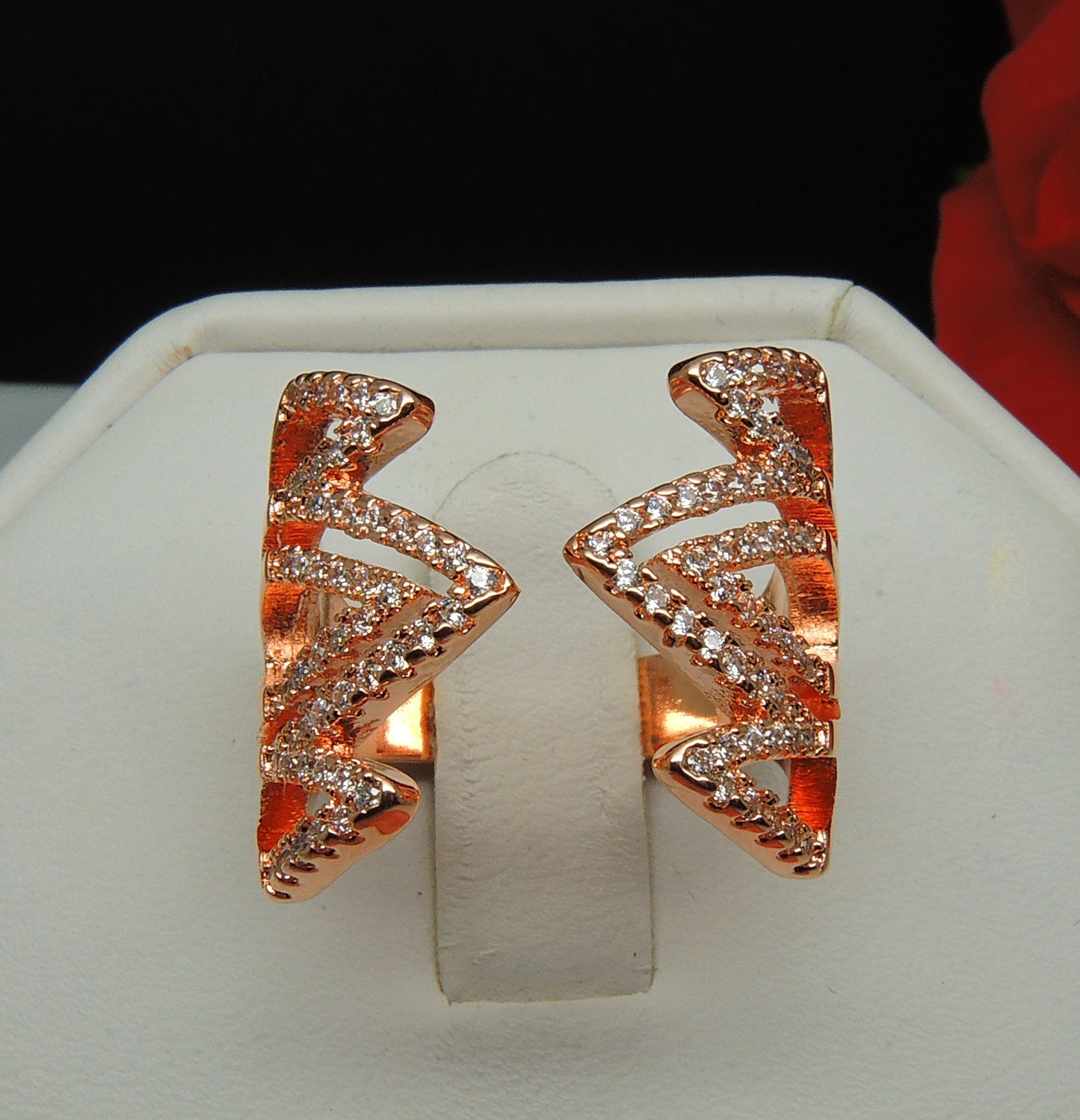 MayaGoldPlatedCubicZirconiaWrapRingAdjustableWomenGingerLyneCollection_RoseGold-3