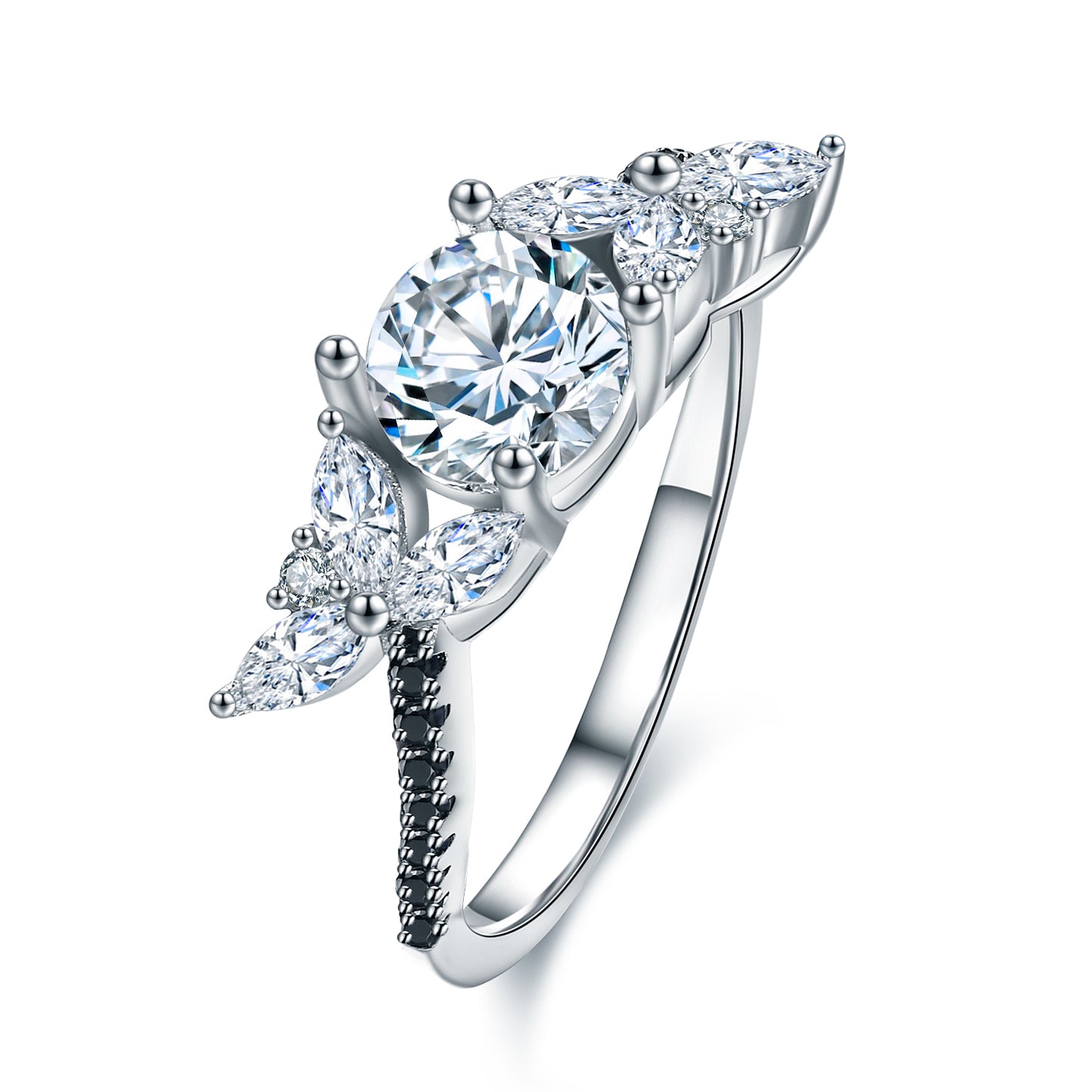 FatimaEngagementRingforWomenBlackMarquiseCZLeafSterlingSilverGingerLyneCollection_Black-4