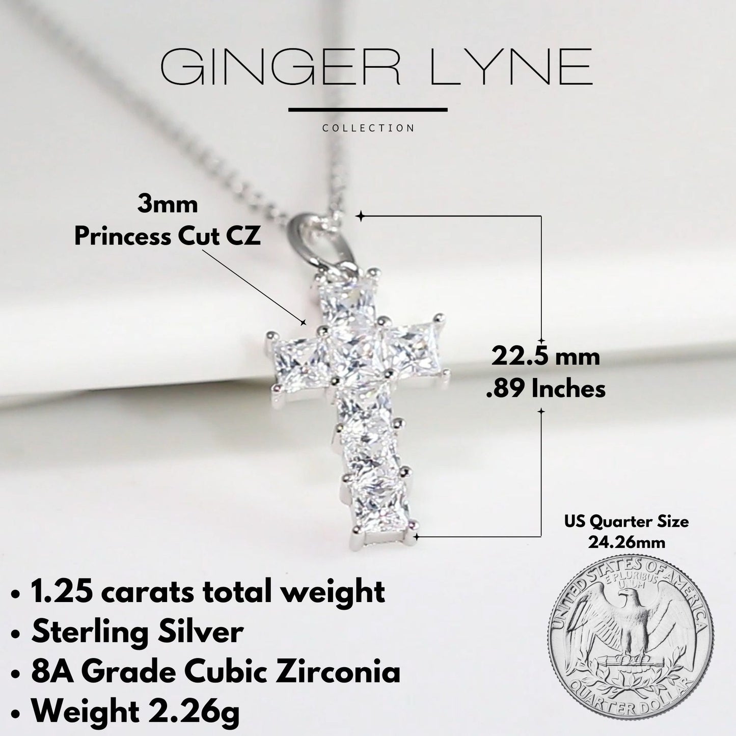 CrossNecklaceforWomenbyGingerLyneCollectionSterlingSilverCrossPendant_Cross1-4