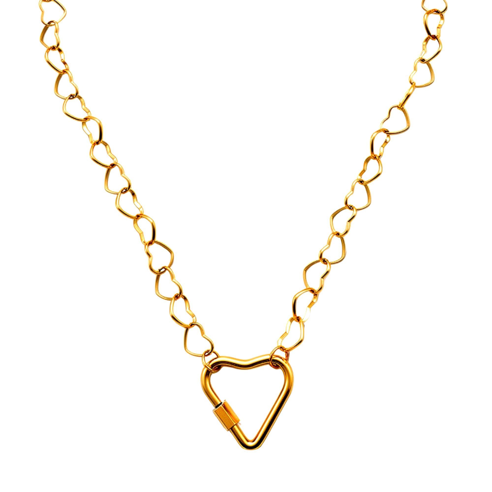 Carabiner Charm Holder Necklace for Women by Ginger Lyne Heart