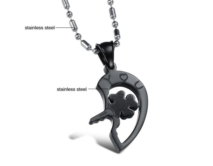 KeytoHeartILoveYouNecklaceSetforCouplesStainlessSteelGingerLyneCollection_Silver-8