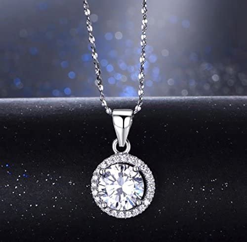 JanieNecklaceforWomenHaloCubicZirconiaPendantbyGingerLyneCollection_Silver-5