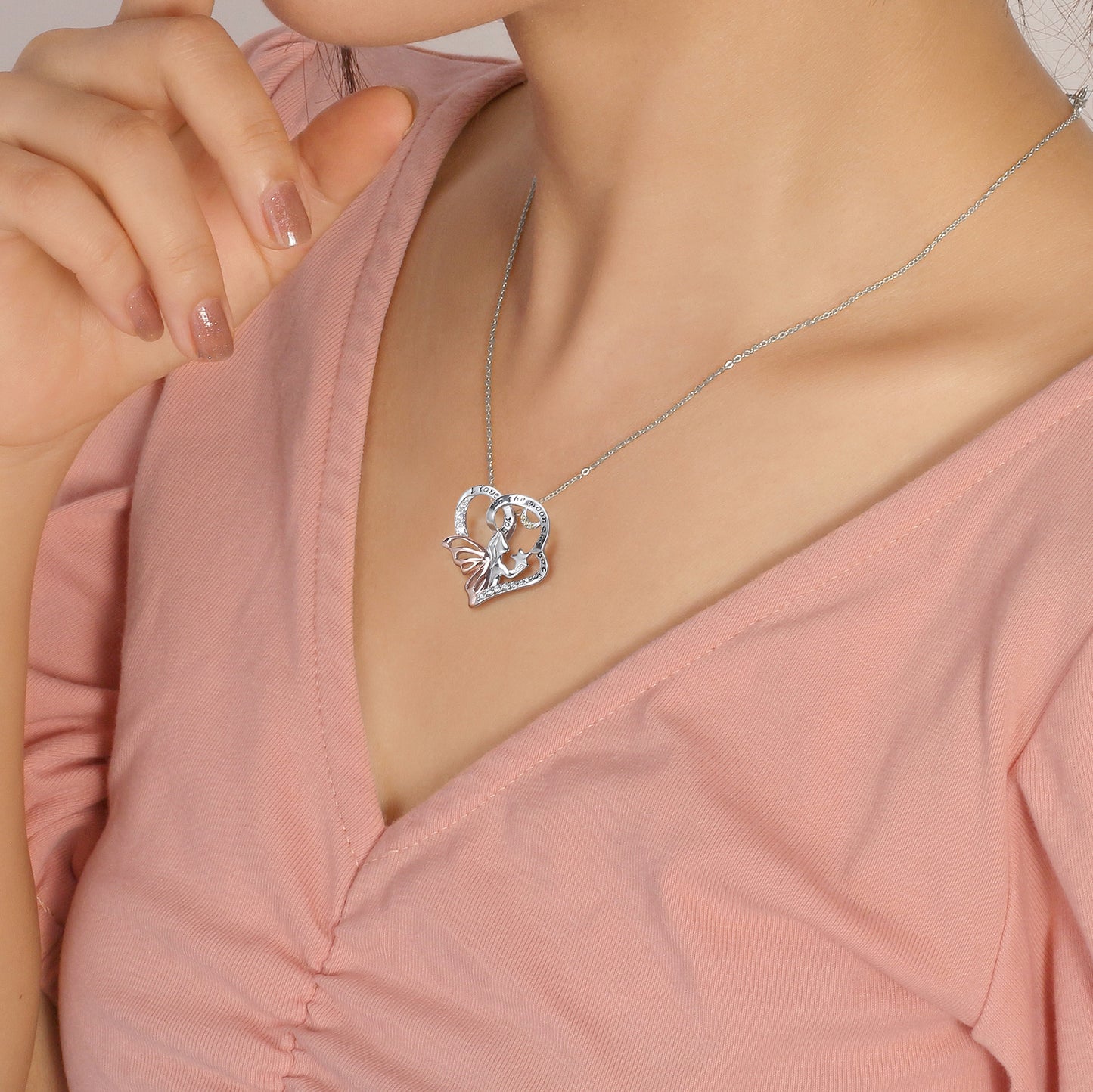 ILoveYouToTheMoonAngelNecklaceforWomenSterlingSilverPendantandChainbyGingerLyne_Silver-4