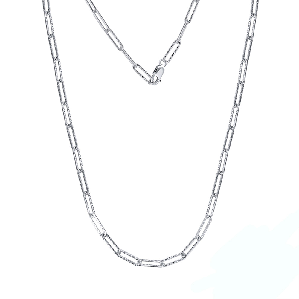 ItalianPaperclipChainNecklaceforWomenSterlingSilver22GingerLyneCollection_Silver-1