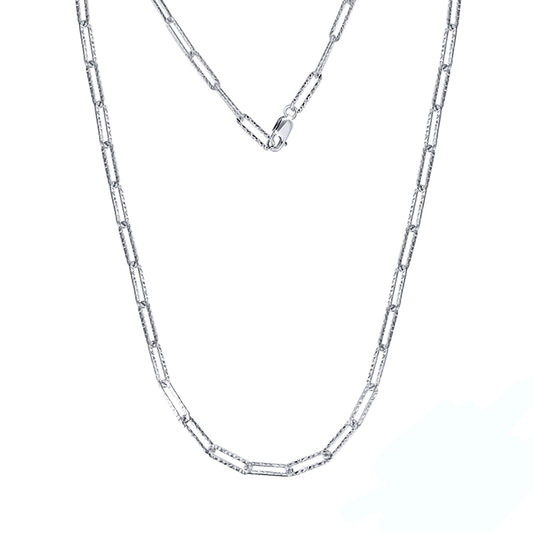 ItalianPaperclipChainNecklaceforWomenSterlingSilver22GingerLyneCollection_Silver-1