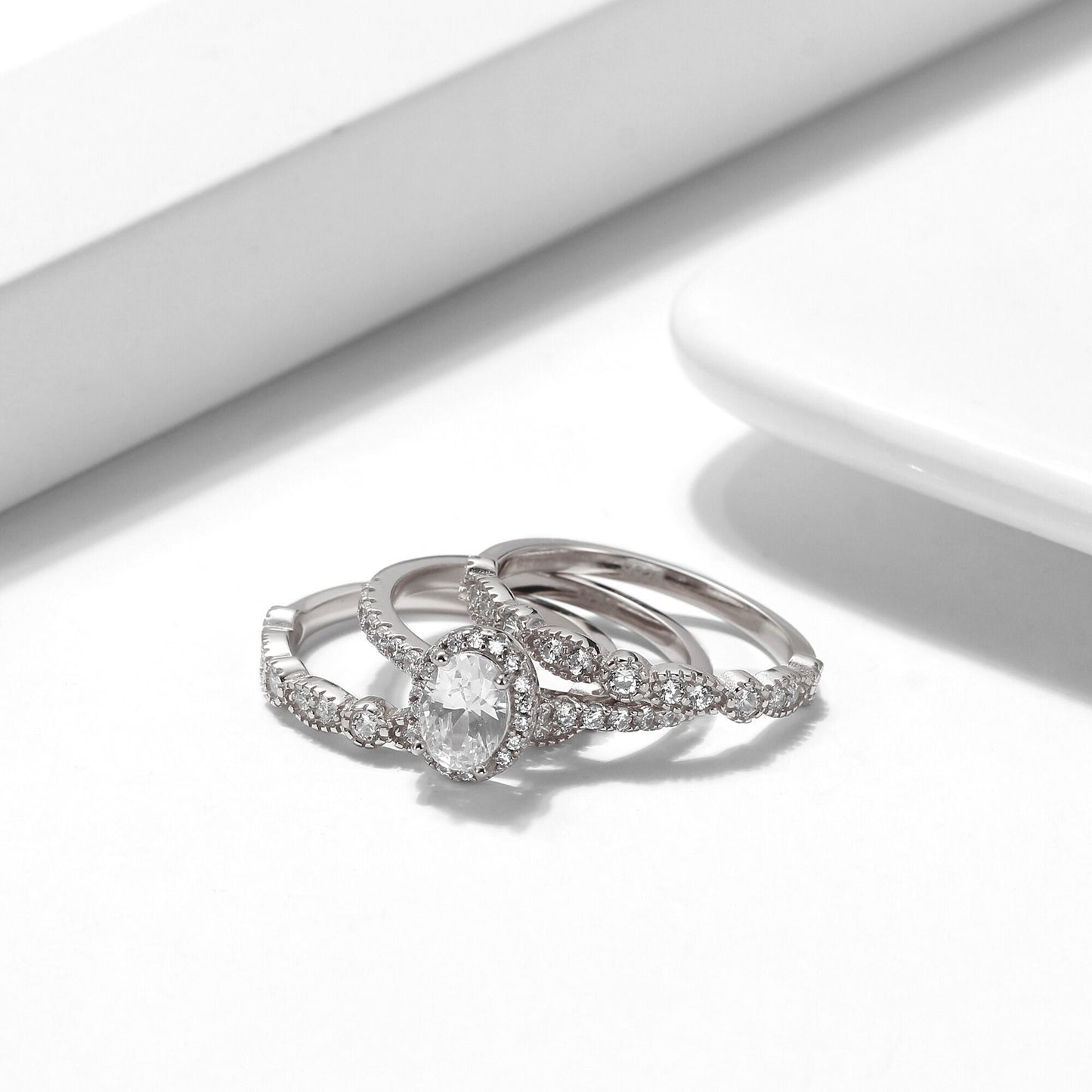 PorshaWeddingRingSetforWomenEngagementRingTwoMatchingBandsSterlingSilverbyGingerLyne_Silver-2