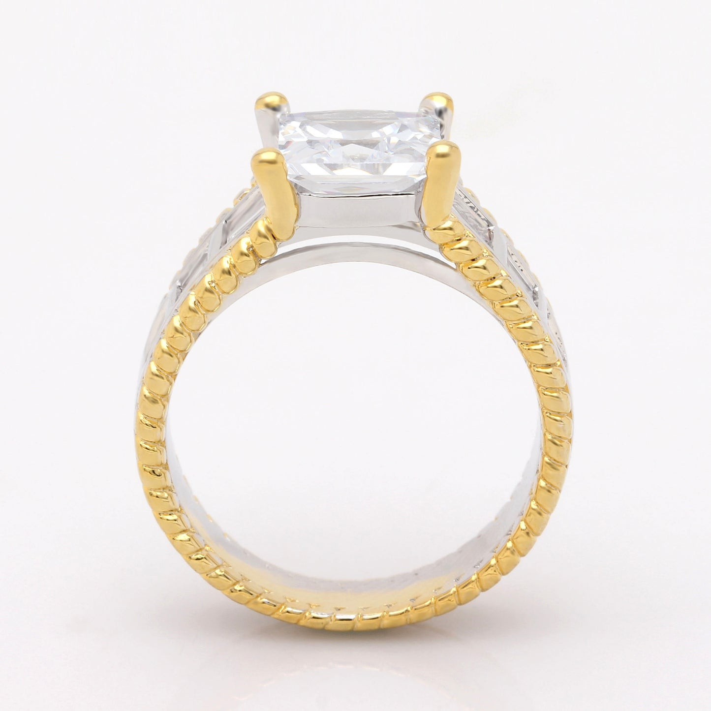 CharlieEngagementPaveCZWomensGingerLyneCollectionSize5_Clear-2
