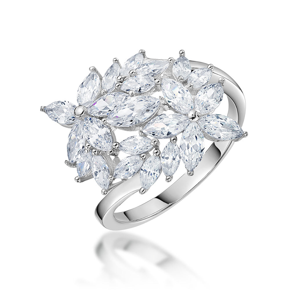 ShaiLynnEngagementRingMarquiseFlowerSilverCzWomensGingerLyneCollection_Silver-1