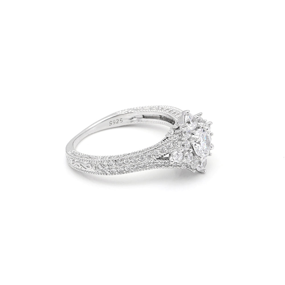 SelenaEngagementRingSterlingSilverCzClusterWomensGingerLyneCollection_Clear-4