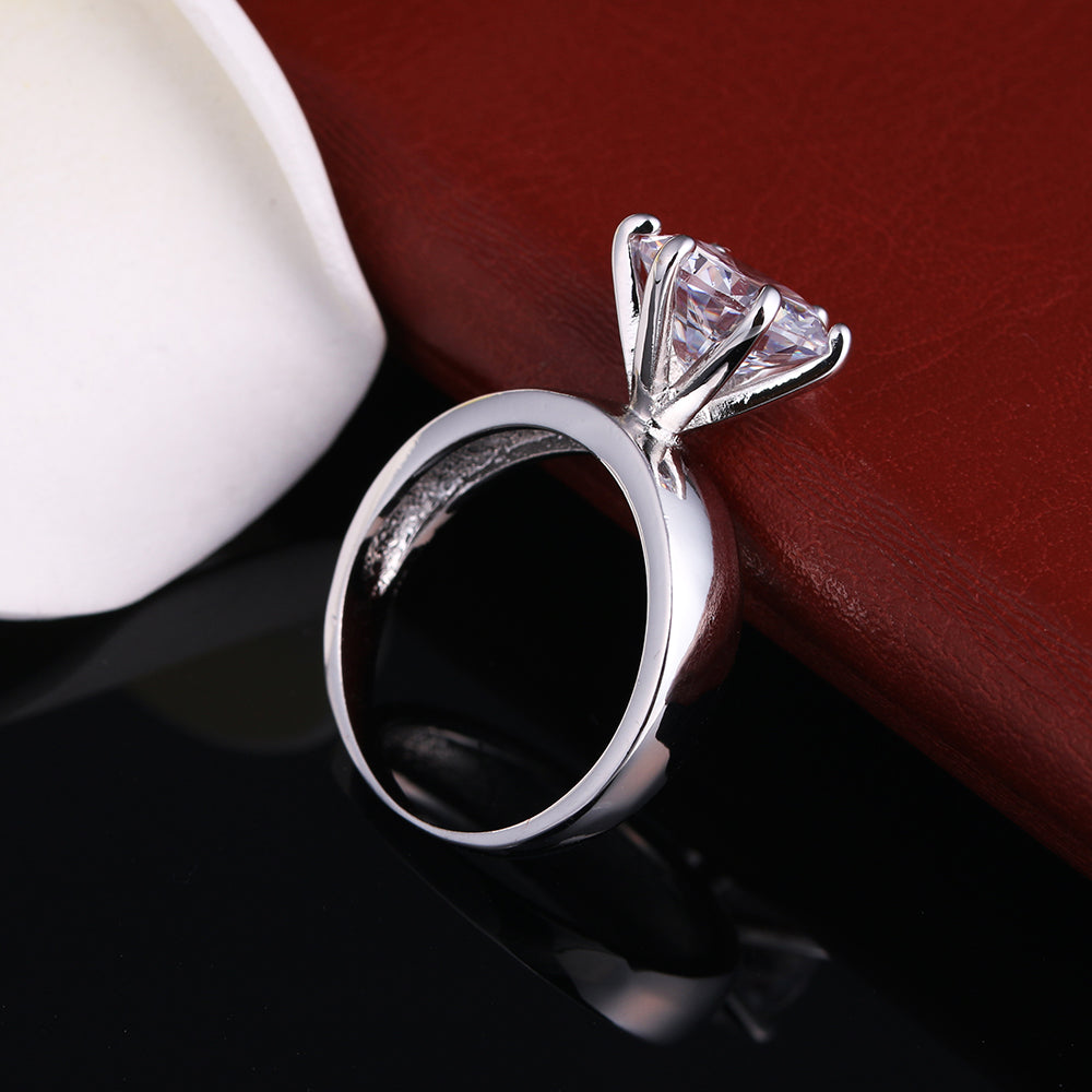 ZoeEngagementRingStainlessSteel10mmSolitaireWomensGingerLyneCollectionSize10_Silver-5