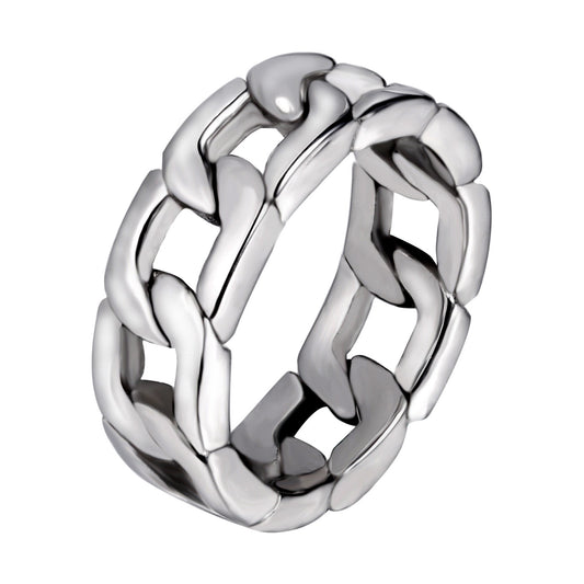 ChainWeddingBand6.5mmStainlessSteelMenWomenGingerLyneCollection_Silver-1