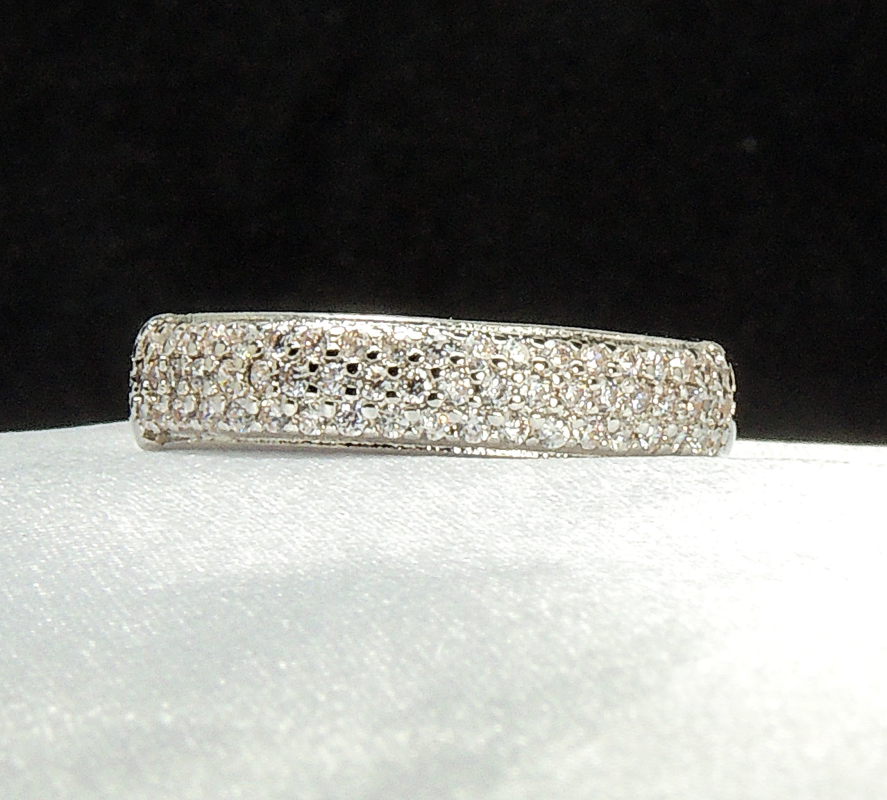 DanaPaveAnniversaryWeddingBandCubicZirconiaWomensGingerLyneCollection_Silver-3