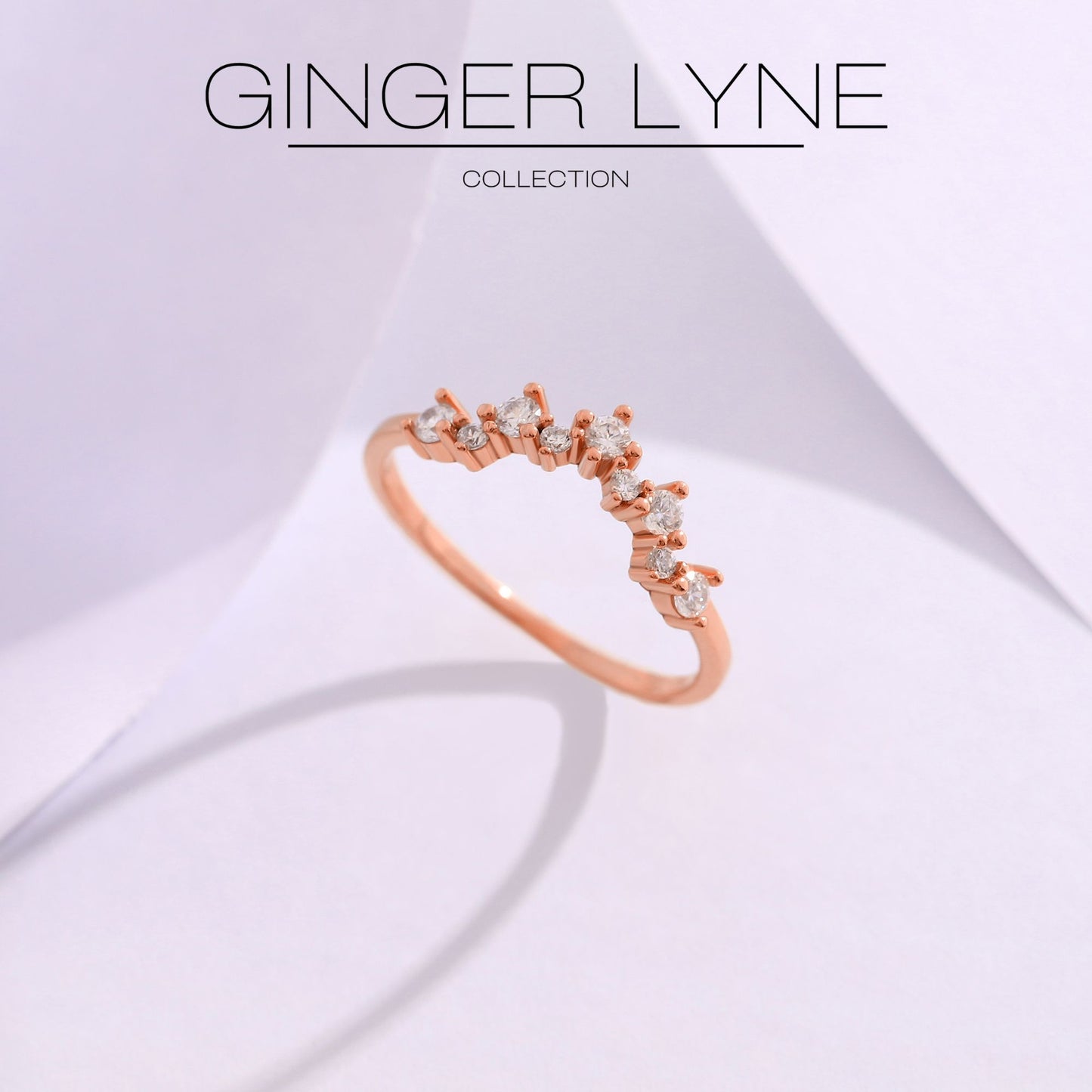 AriaHalfEternityRingforWomenSterlingSilverCZAnniversaryBandStackableChevronCurvebyGingerLyne_Rose-3