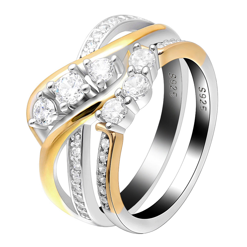 PadenWeddingRingSetforWomen3StoneEngagementBridalBandSterlingSilverGingerLyne_Gold-1