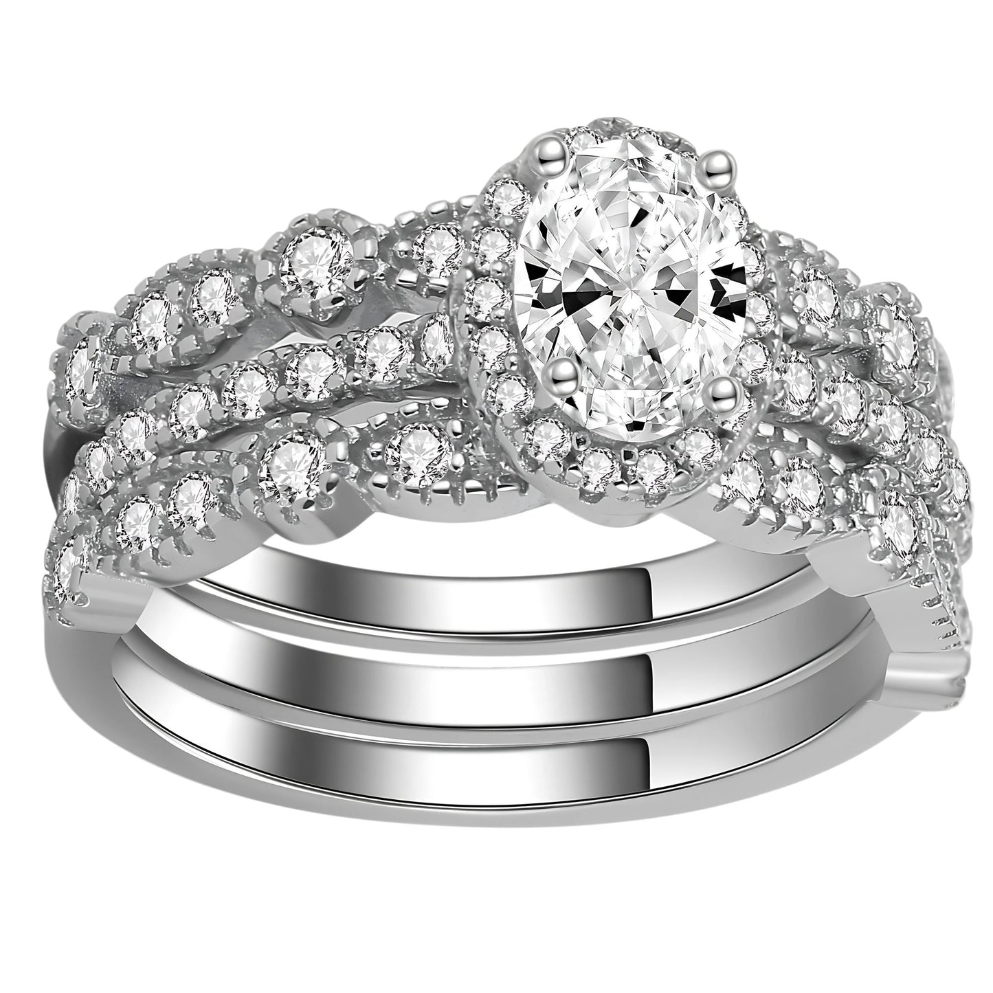 PorshaWeddingRingSetforWomenEngagementRingTwoMatchingBandsSterlingSilverbyGingerLyne_Silver-1
