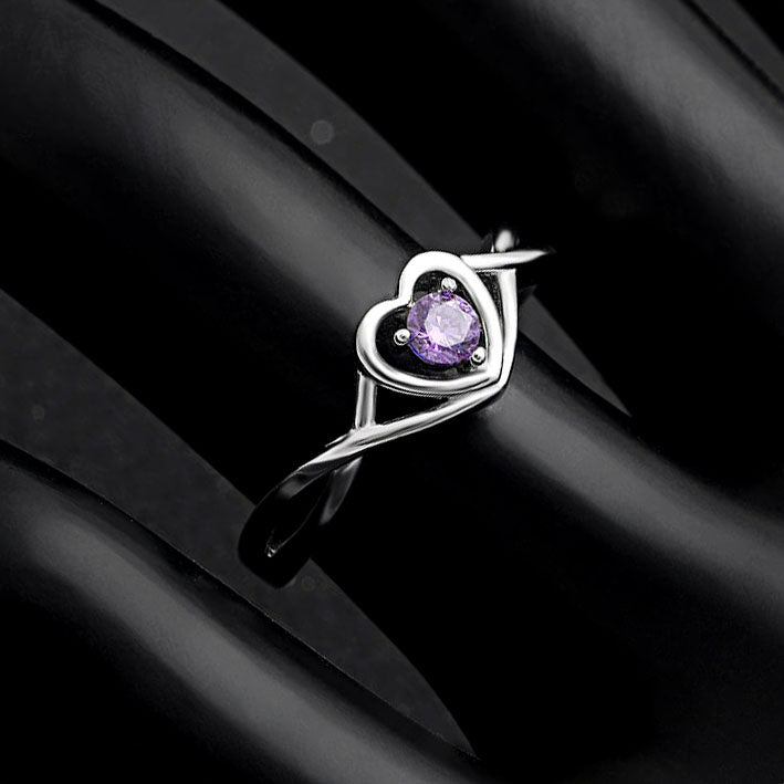 ChristineEngagementRingforWomenPromiseHeartBirthstoneCzSterlingSilverbyGingerLyne_June-Lilac-4