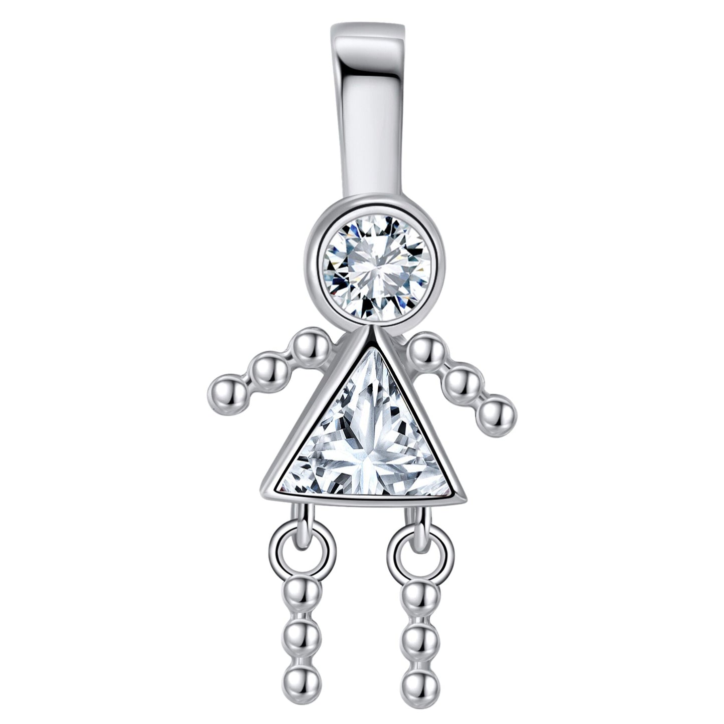 BabyBoyorGirlBirthstoneCharmforMomFamilyTreeGrandmaNecklacebyGingerLyneCZSterlingSilver_GirlApril-1