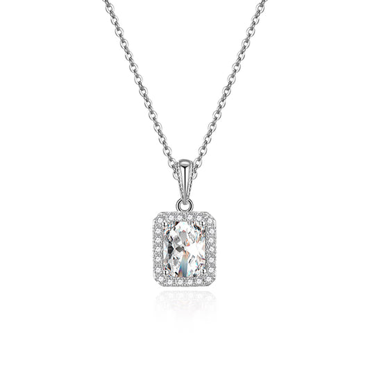 HaloPendantNecklaceforWomenSterlingSilverPinkCZGingerLyneCollection_Clear-1