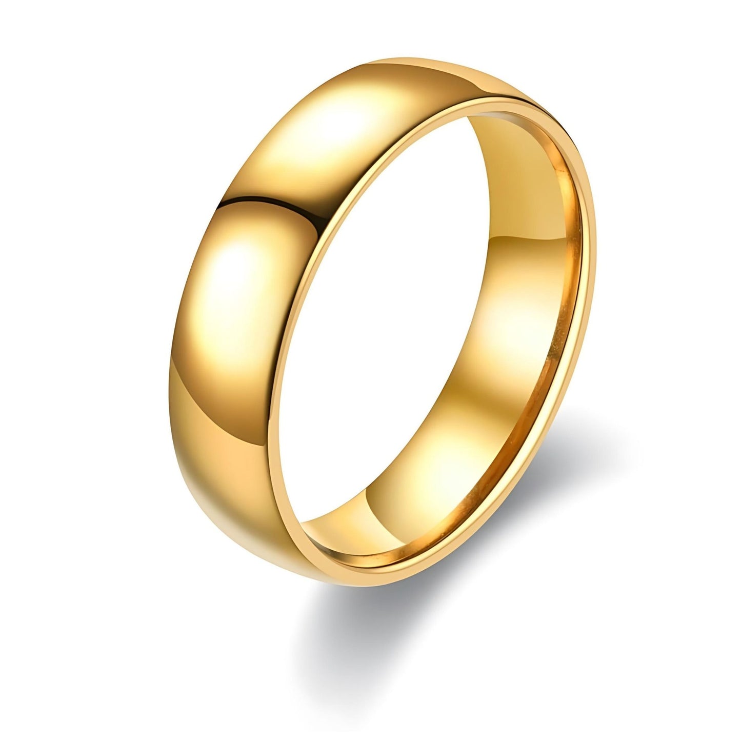 6mmStainlessSteelWeddingBandRingWomenMenGingerLyneCollection_6mmGold-1