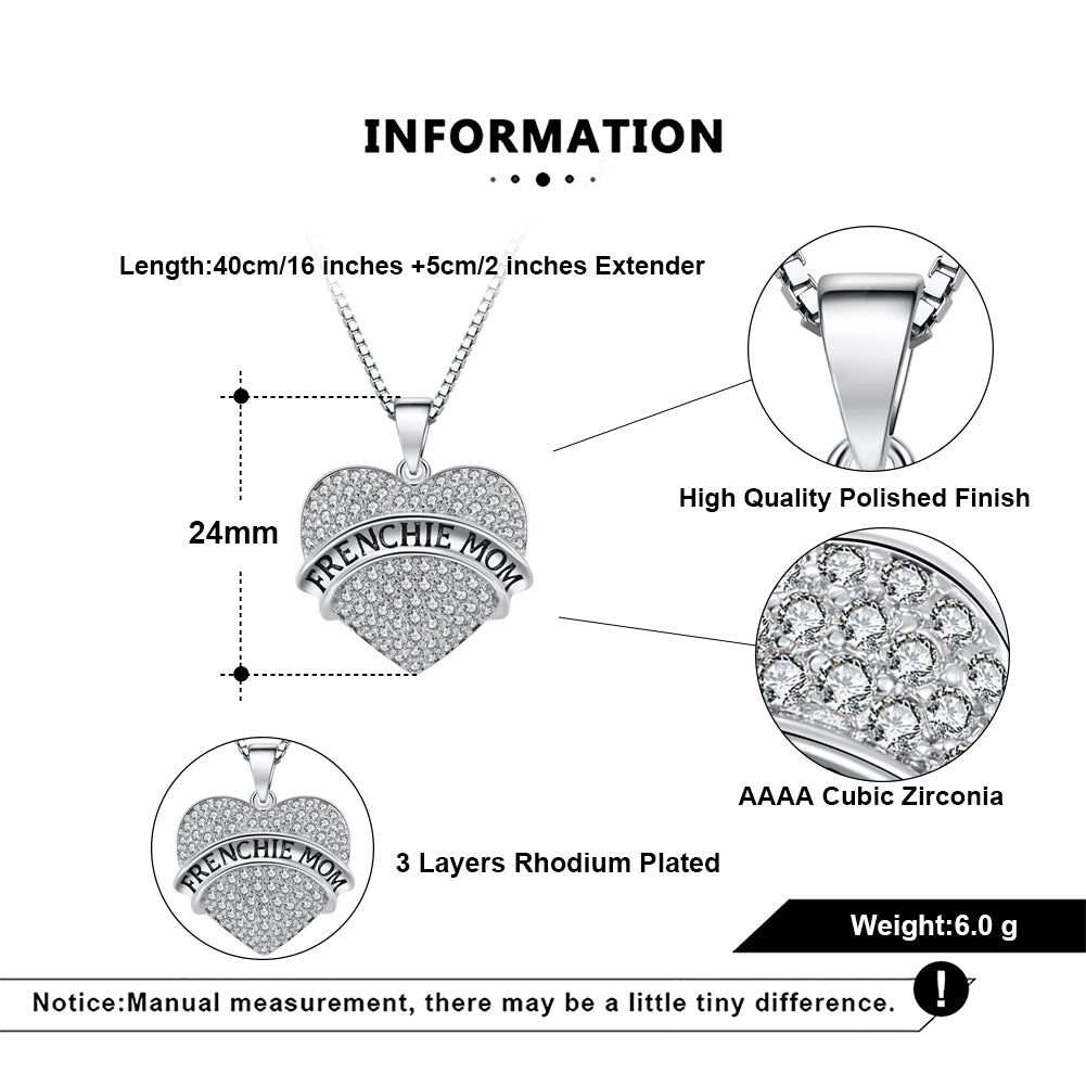 FrenchieMomFrenchBulldogHeartNecklaceCubicZirconiaWomenGingerLyneCollection_Silver-3