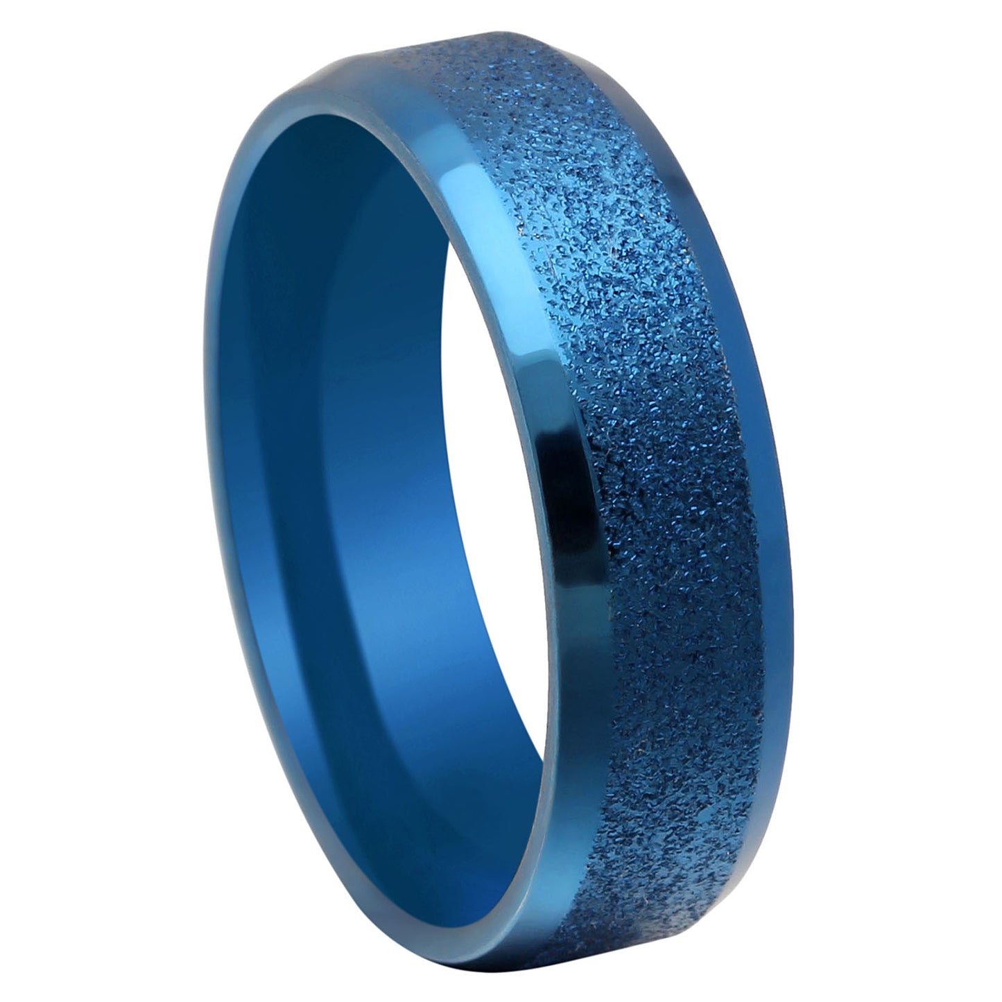 6mmStainlessSteelWeddingBandRingWomenMenGingerLyneCollection_6mmBlue-1