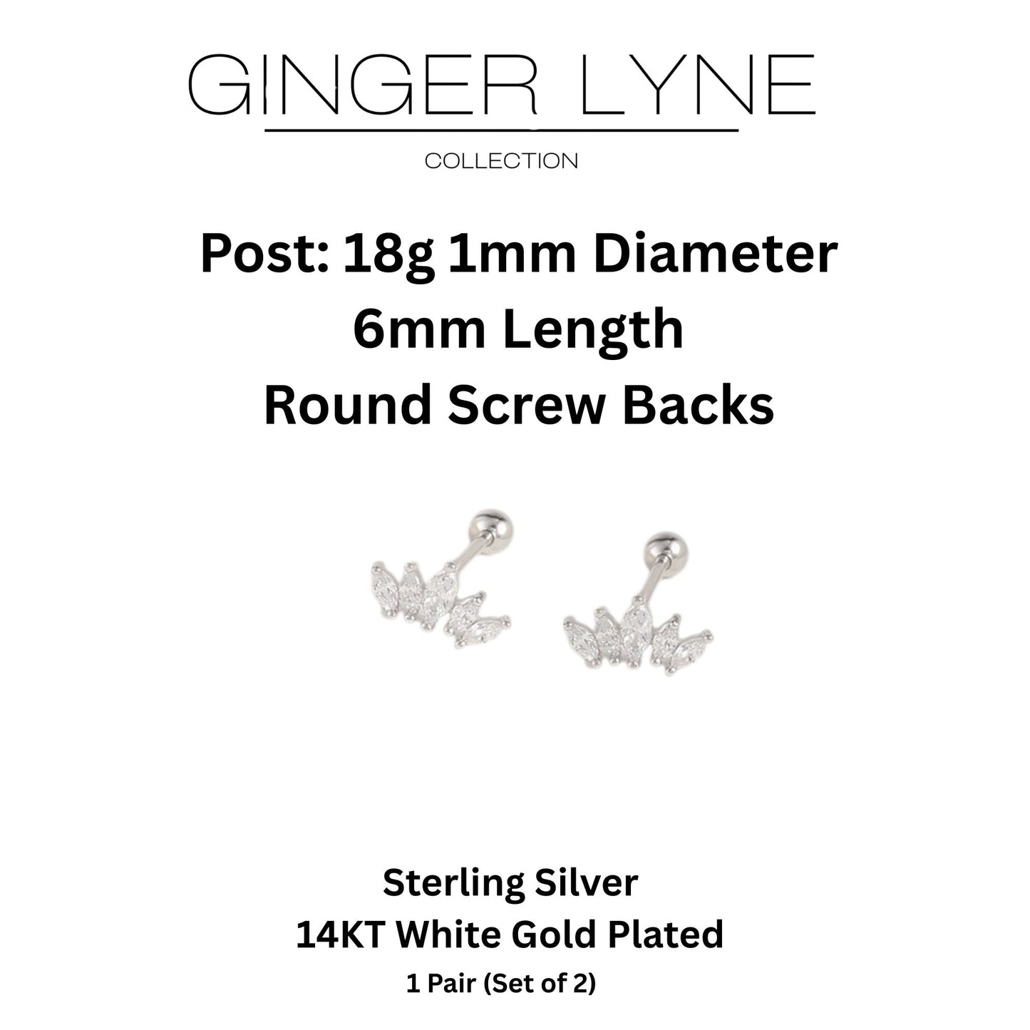 MarquiseCZFlatBackEarringsforCartilageHelixTragusLobe18g6mmPostSterlingSilver1pairbyGingerLyne_Silver-5