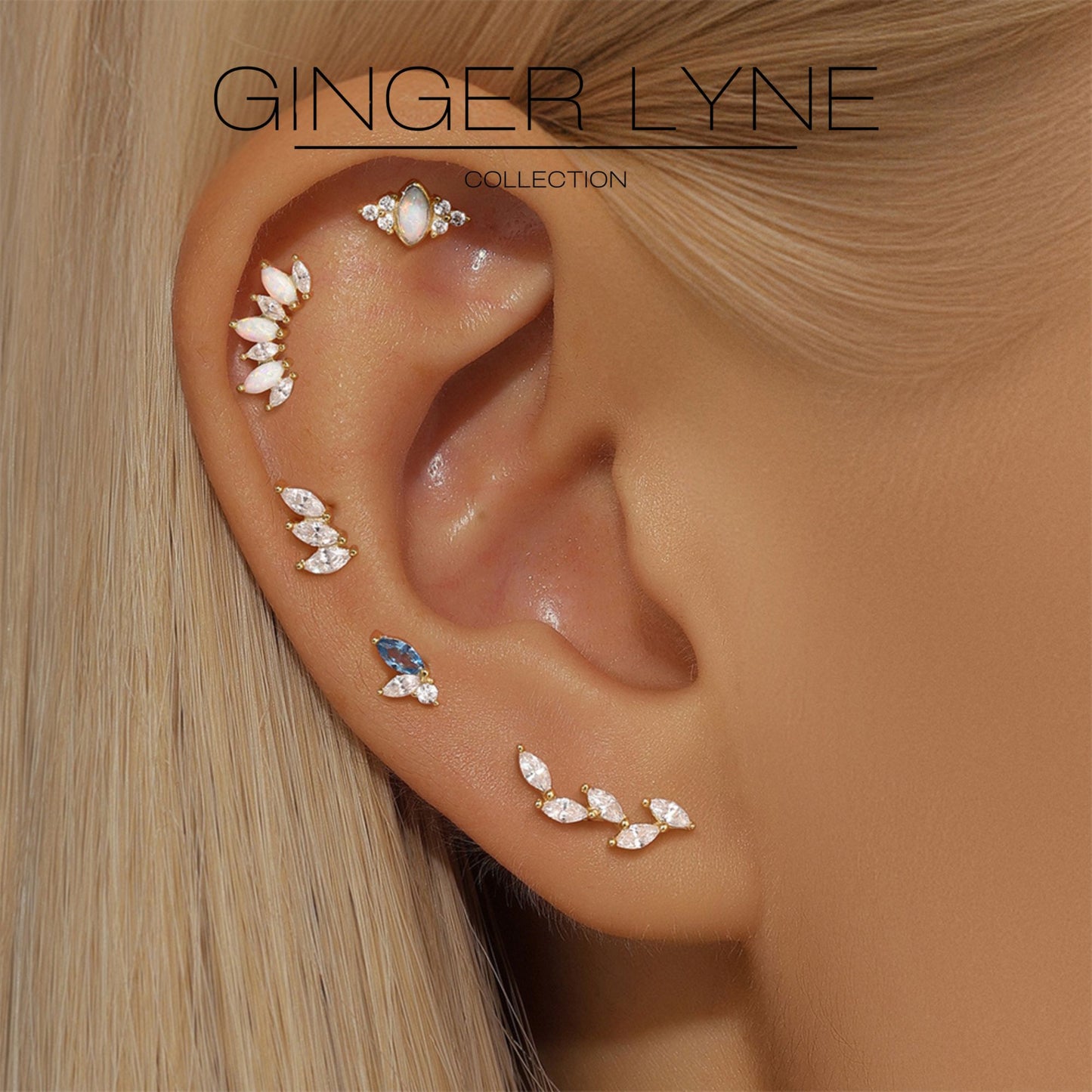 CreatedOpalFlatBackEarringsforCartilageHelixTragusLobe16GaugeGoldoverSterlingSilverStudsSetbyGingerLyne_White-5