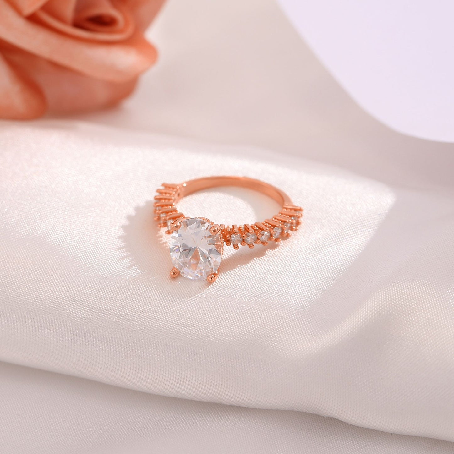 OvalEngagementRingforWomen2.54CtCubicZirconiaSterlingSilverBellariabyGingerLyne_Rose-2