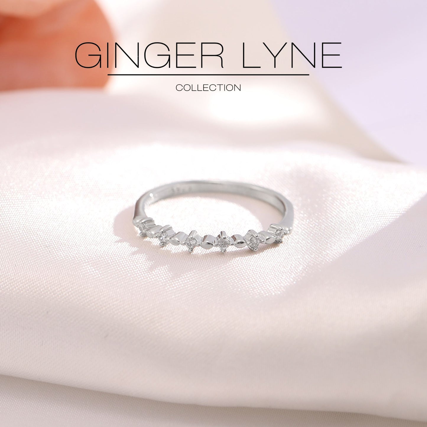 ElaraHalfEternityRingforWomenSterlingSilverCZAnniversaryWedingBandStackablebyGingerLyne_Silver-2