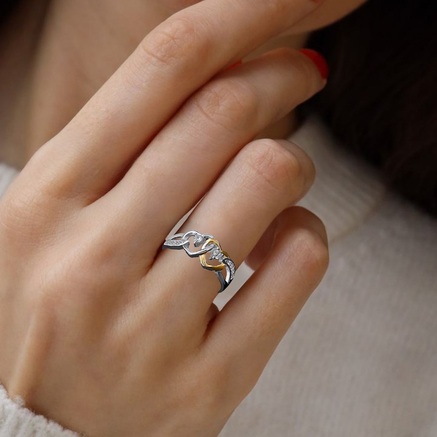 HeartsEngagementPromiseRingSterlingSilverCzWomensGingerLyneCollection_Silver-3