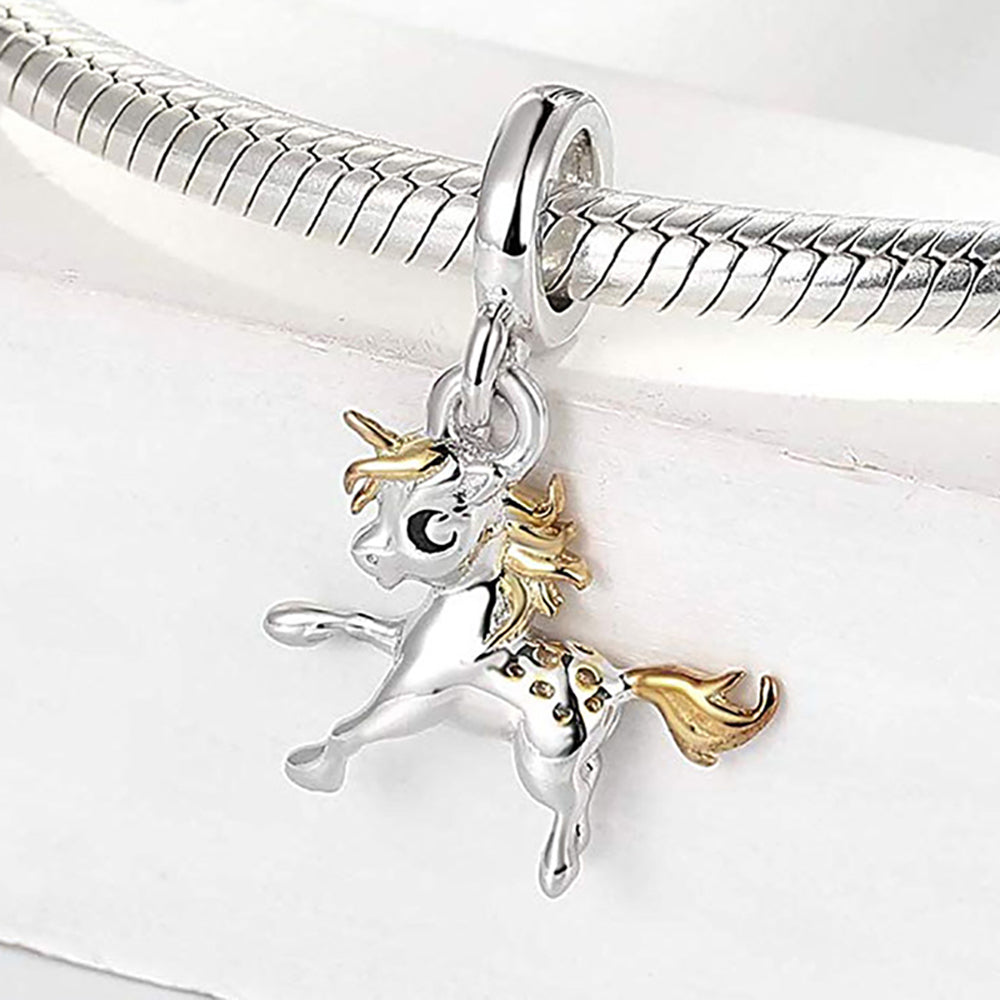 HorsePonyCharmforWomenEuropeanStyleGoldPlatedSterlingSilverGingerLyneCollection_Silver-3