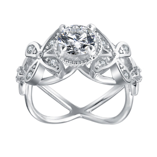 DebEngagementRingCzFlowerWeddingWhiteGoldPlatedGingerLyneCollection_Silver-1