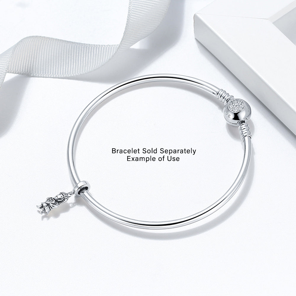 LittleGirlHeartCharmforWomenBraceletOxidizedSterlingSilverGingerLyneCollection_Silver-4