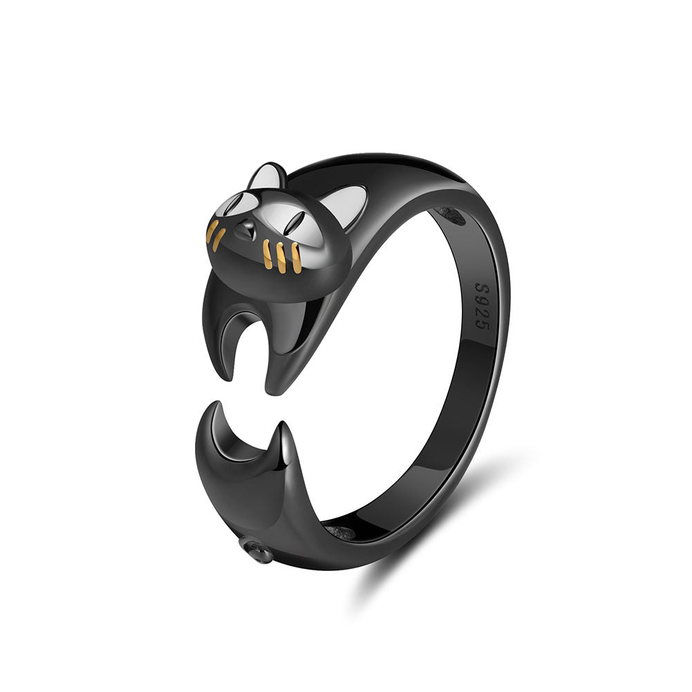 GinnyCatWrapRingforWomenBlackOverSterlingSilverGingerLyneCollection_Black-1
